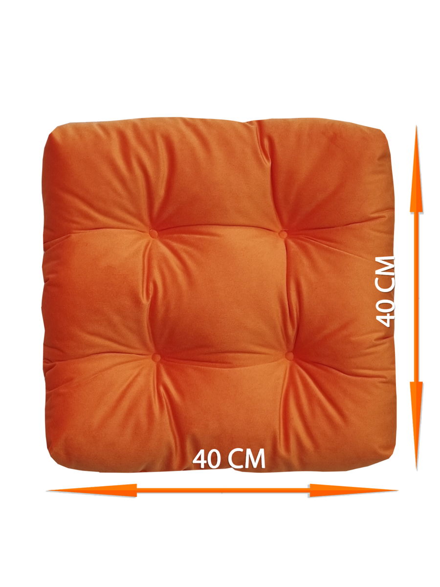 Подушка для сидения VELOURS. КОМПЛЕКТ 2 ШТ. 40x40. Каталог Матекс
