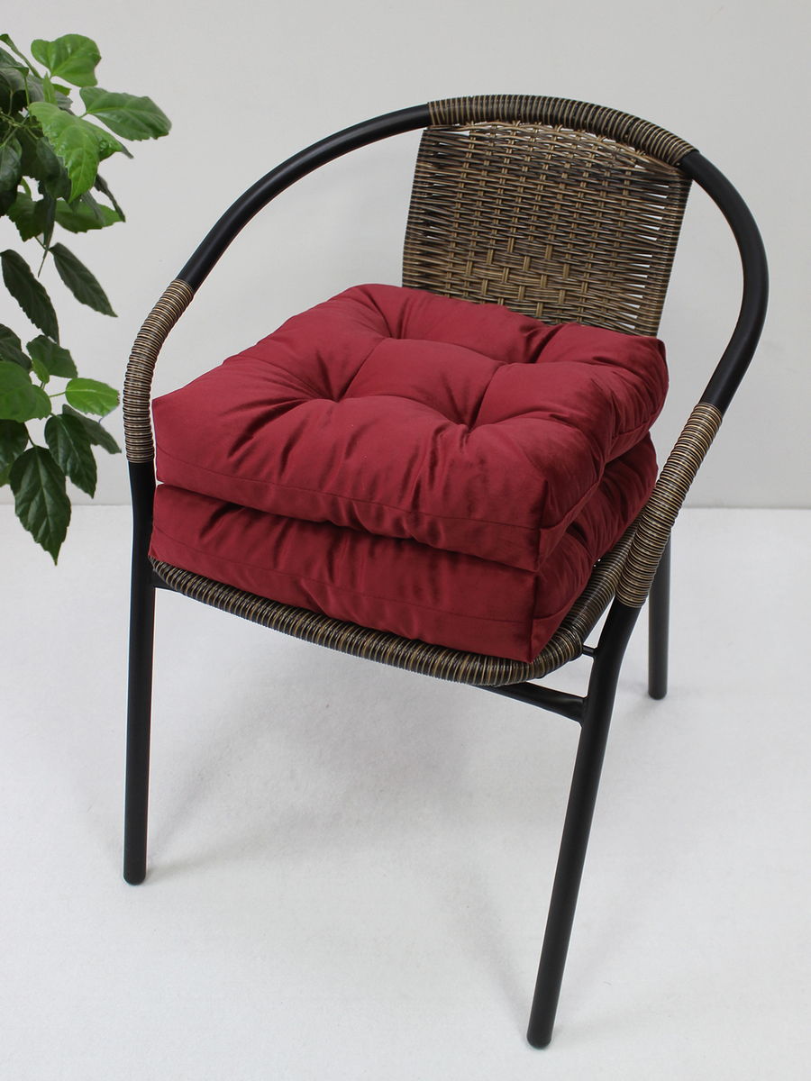 Подушка для сидения VELOURS. КОМПЛЕКТ 2 ШТ. 40x40. Каталог Матекс