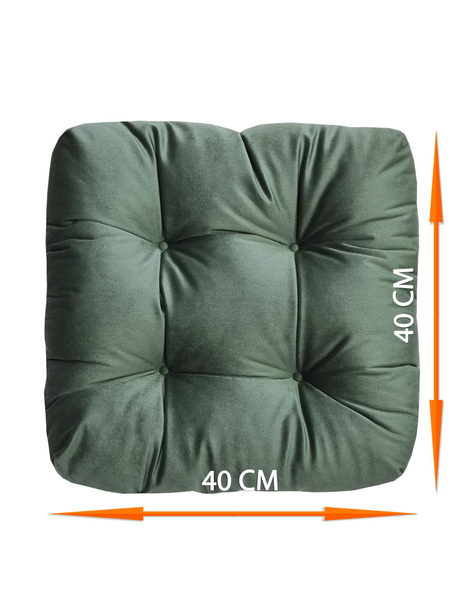 Подушка для сидения VELOURS. КОМПЛЕКТ 2 ШТ. 40x40. Каталог Матекс