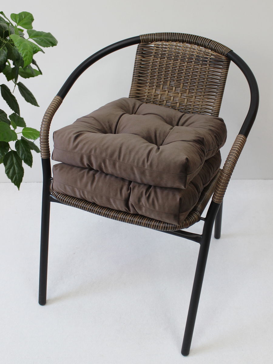 Подушка для сидения VELOURS. КОМПЛЕКТ 2 ШТ. 40x40. Каталог Матекс