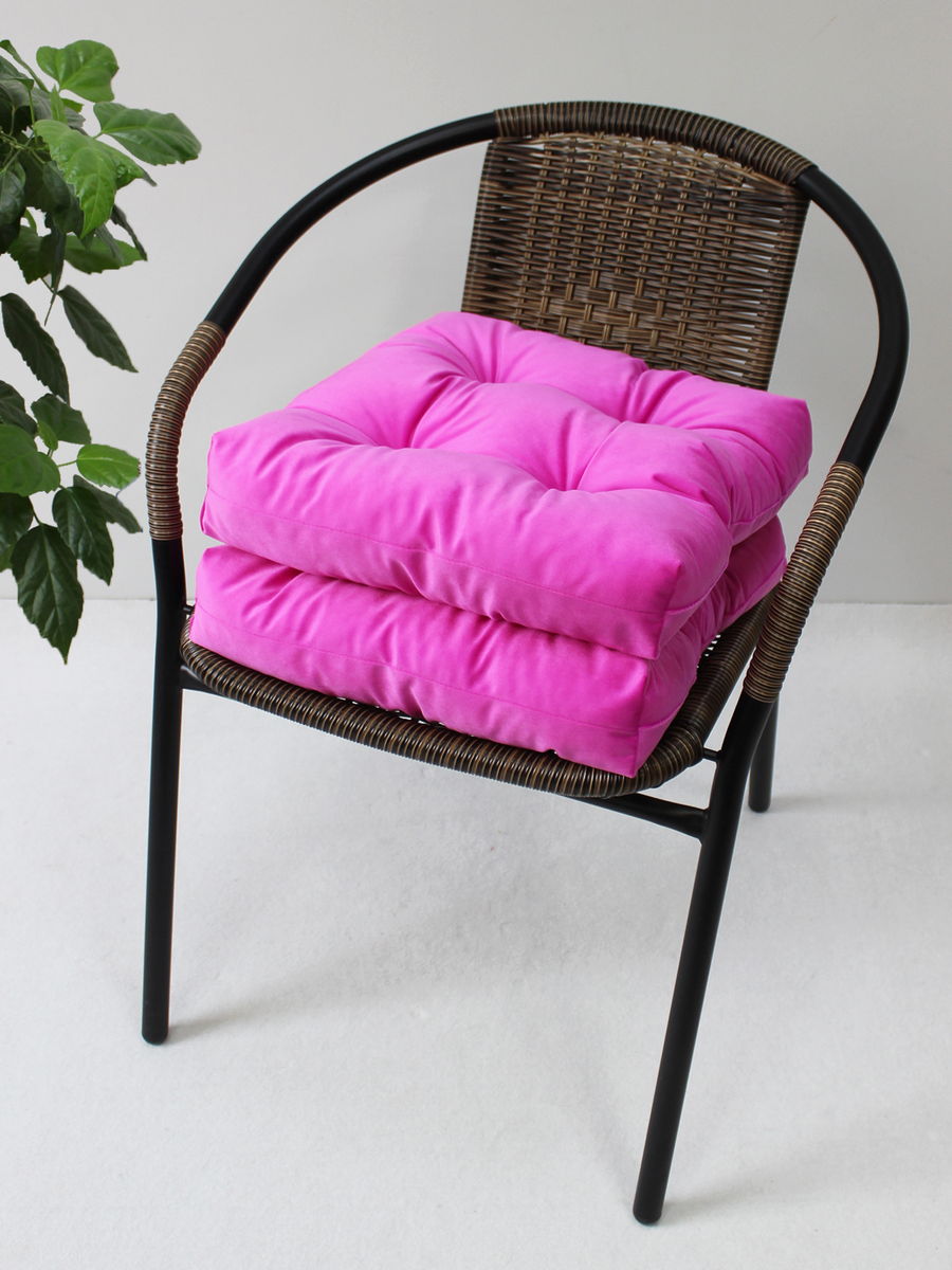 Подушка для сидения VELOURS. КОМПЛЕКТ 2 ШТ. 40x40. Каталог Матекс