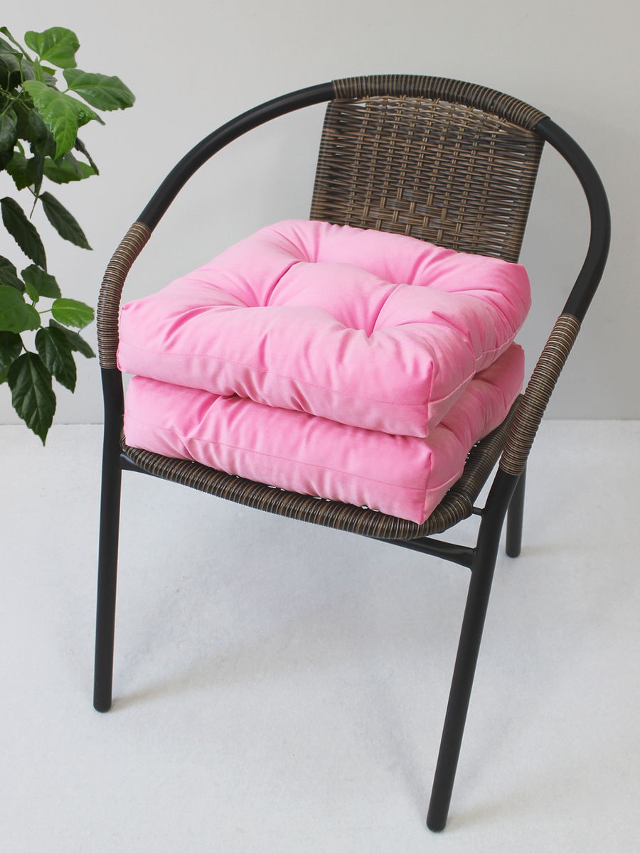 Подушка для сидения VELOURS. КОМПЛЕКТ 2 ШТ. 40x40. Каталог Матекс