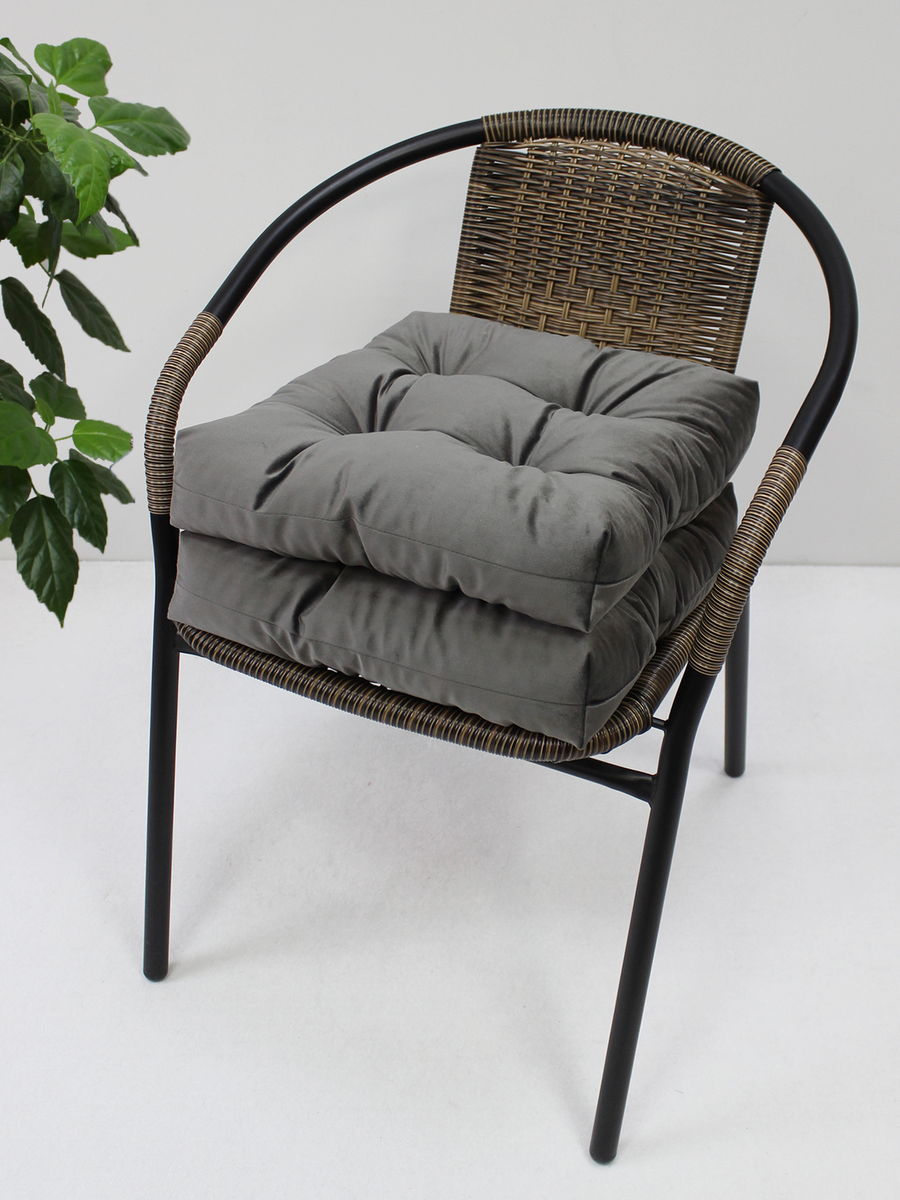 Подушка для сидения VELOURS. КОМПЛЕКТ 2 ШТ. 40x40. Каталог Матекс