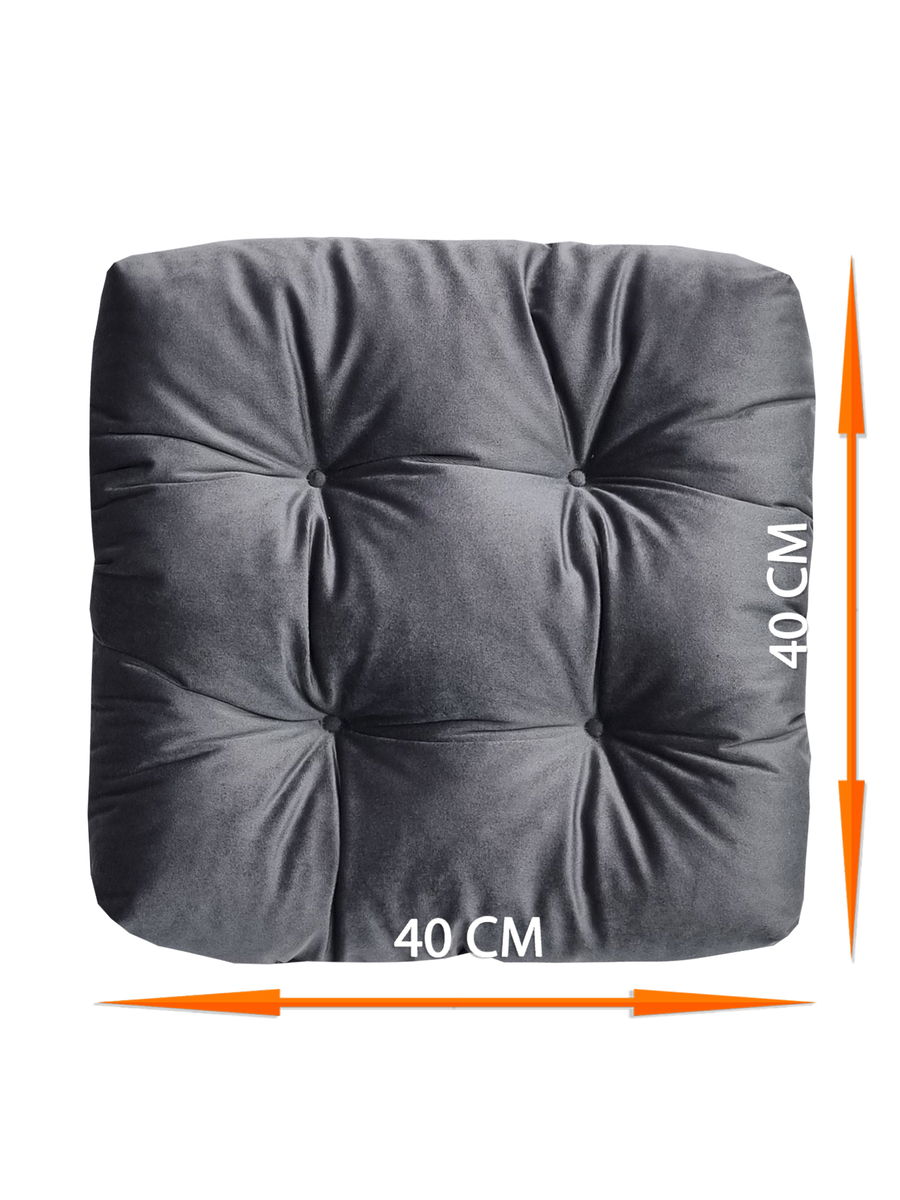 Подушка для сидения VELOURS. КОМПЛЕКТ 2 ШТ. 40x40. Каталог Матекс