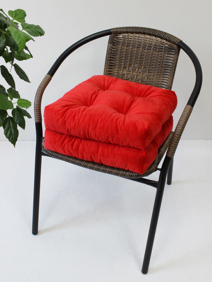 Подушка для сидения VELOURS. КОМПЛЕКТ 2 ШТ. 40x40. Каталог Матекс