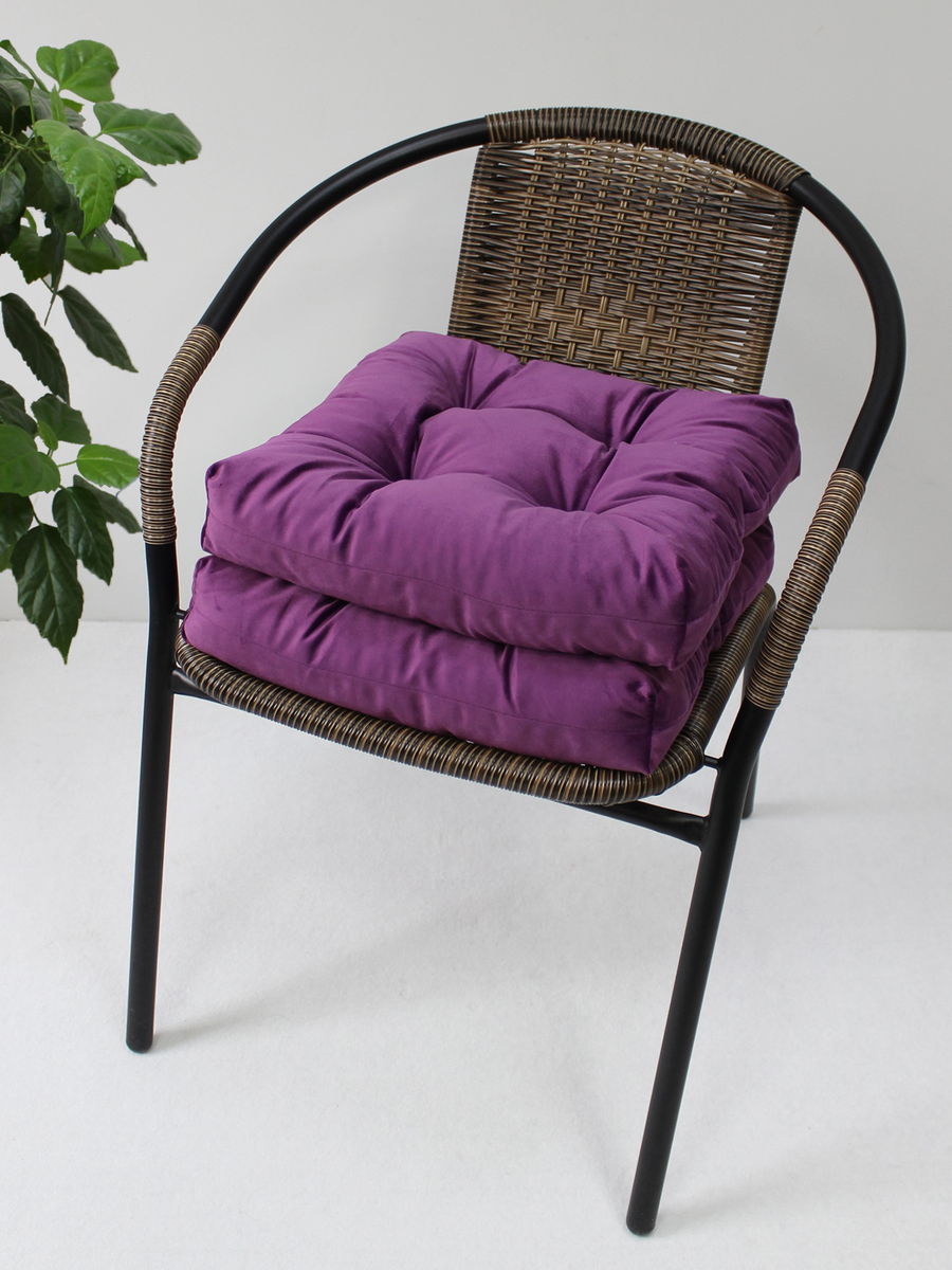 Подушка для сидения VELOURS. КОМПЛЕКТ 2 ШТ. 40x40. Каталог Матекс