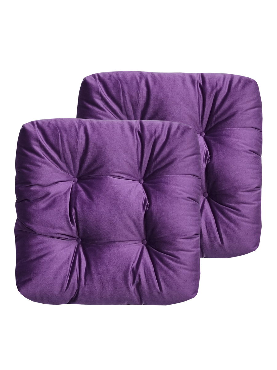 Подушка для сидения VELOURS. КОМПЛЕКТ 2 ШТ. 40x40. Каталог Матекс