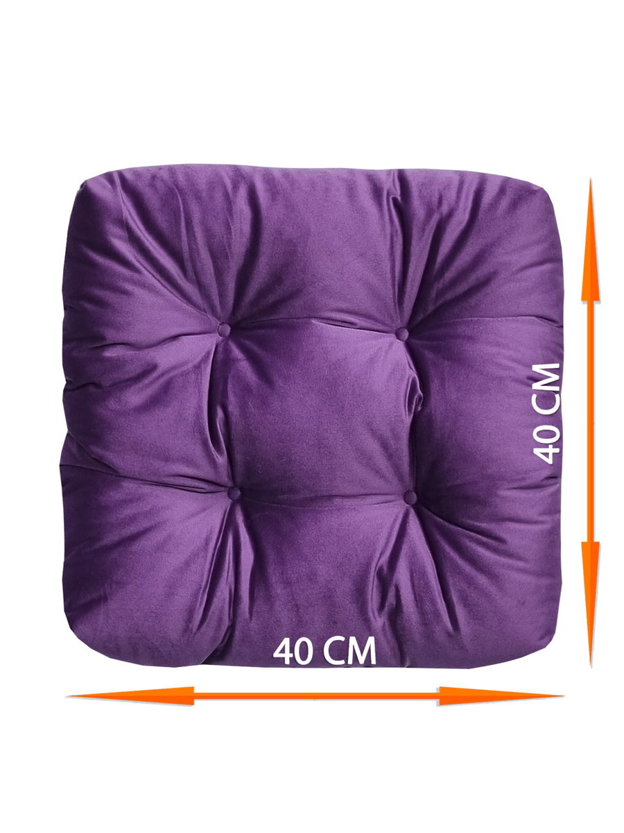 Подушка для сидения VELOURS. КОМПЛЕКТ 2 ШТ. 40x40. Каталог Матекс
