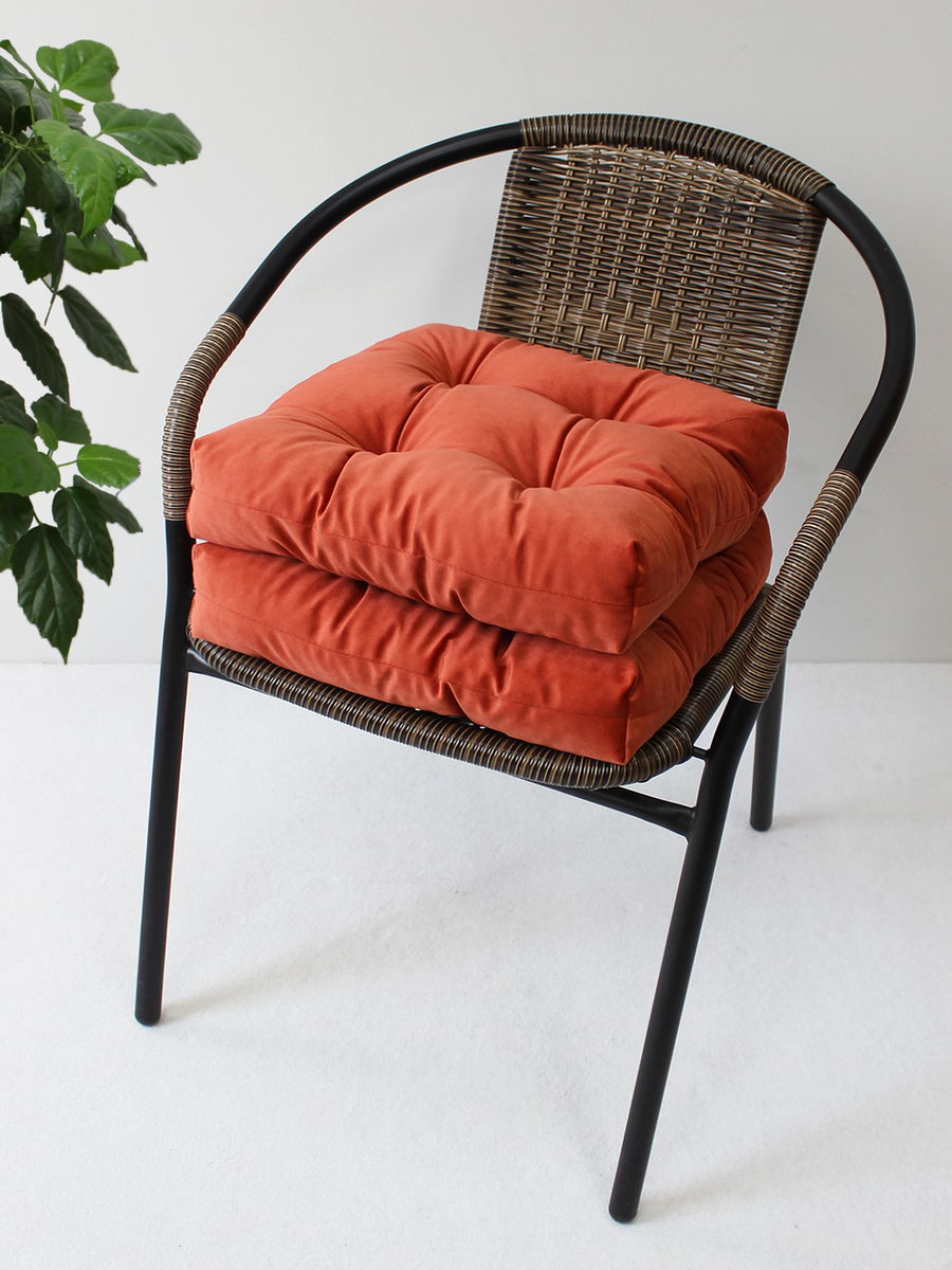 Подушка для сидения VELOURS. КОМПЛЕКТ 2 ШТ. 40x40. Каталог Матекс