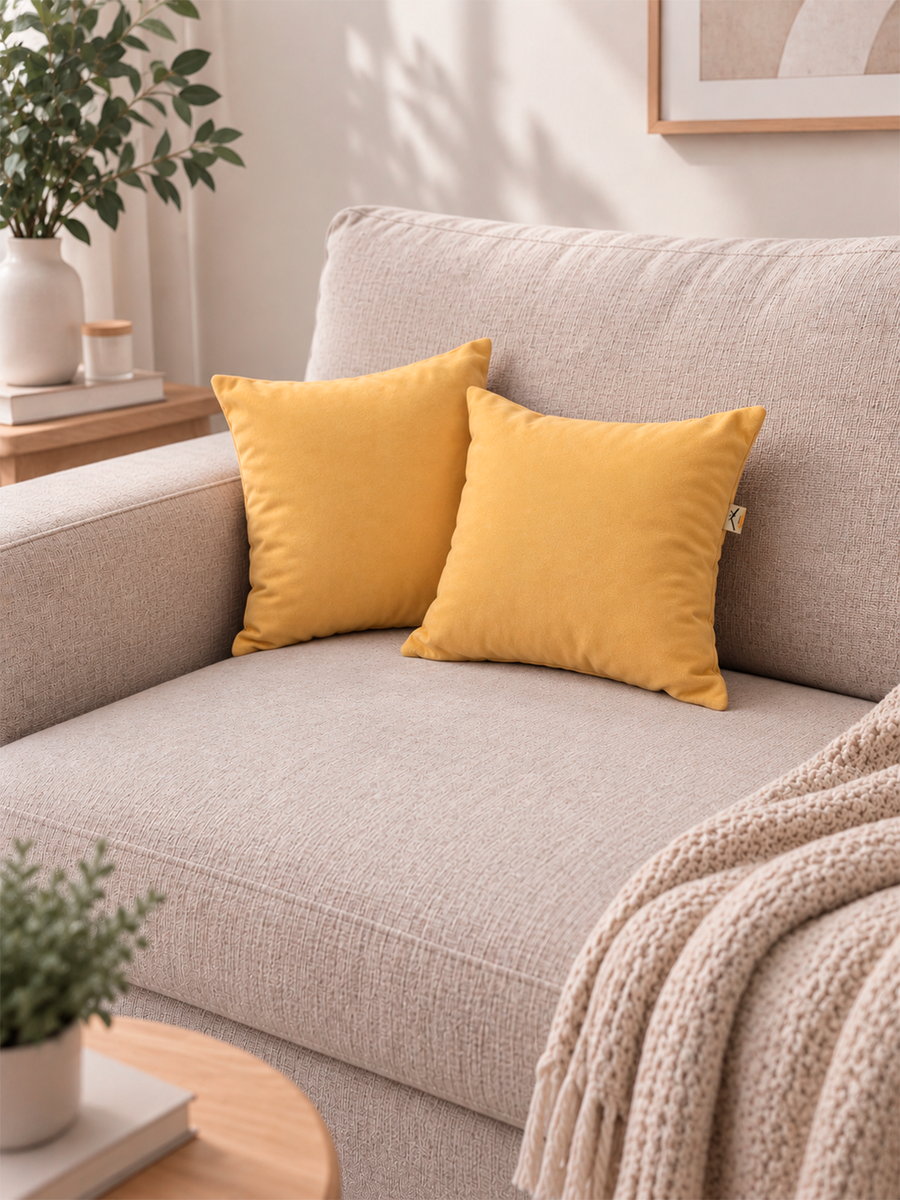 Подушка декоративная VELOURS. КОМПЛЕКТ 2 ШТ. 35x35. Каталог Матекс