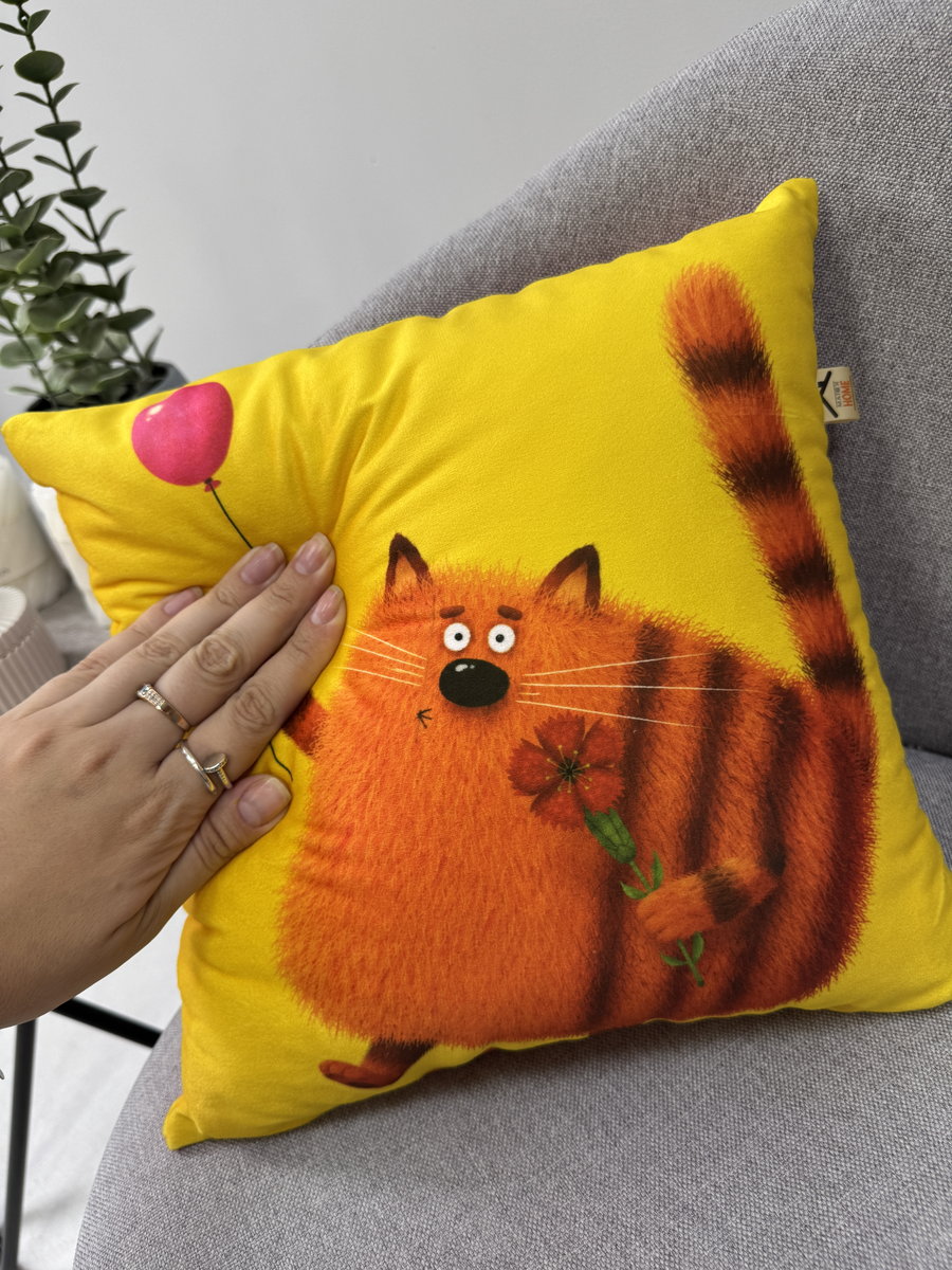 Подушка декоративная KOTOKLISM. ТИГР 33x33. Каталог Матекс