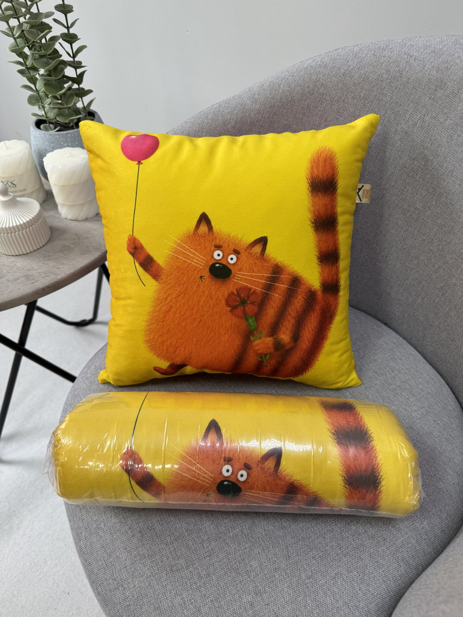 Подушка декоративная KOTOKLISM. ТИГР 33x33. Каталог Матекс