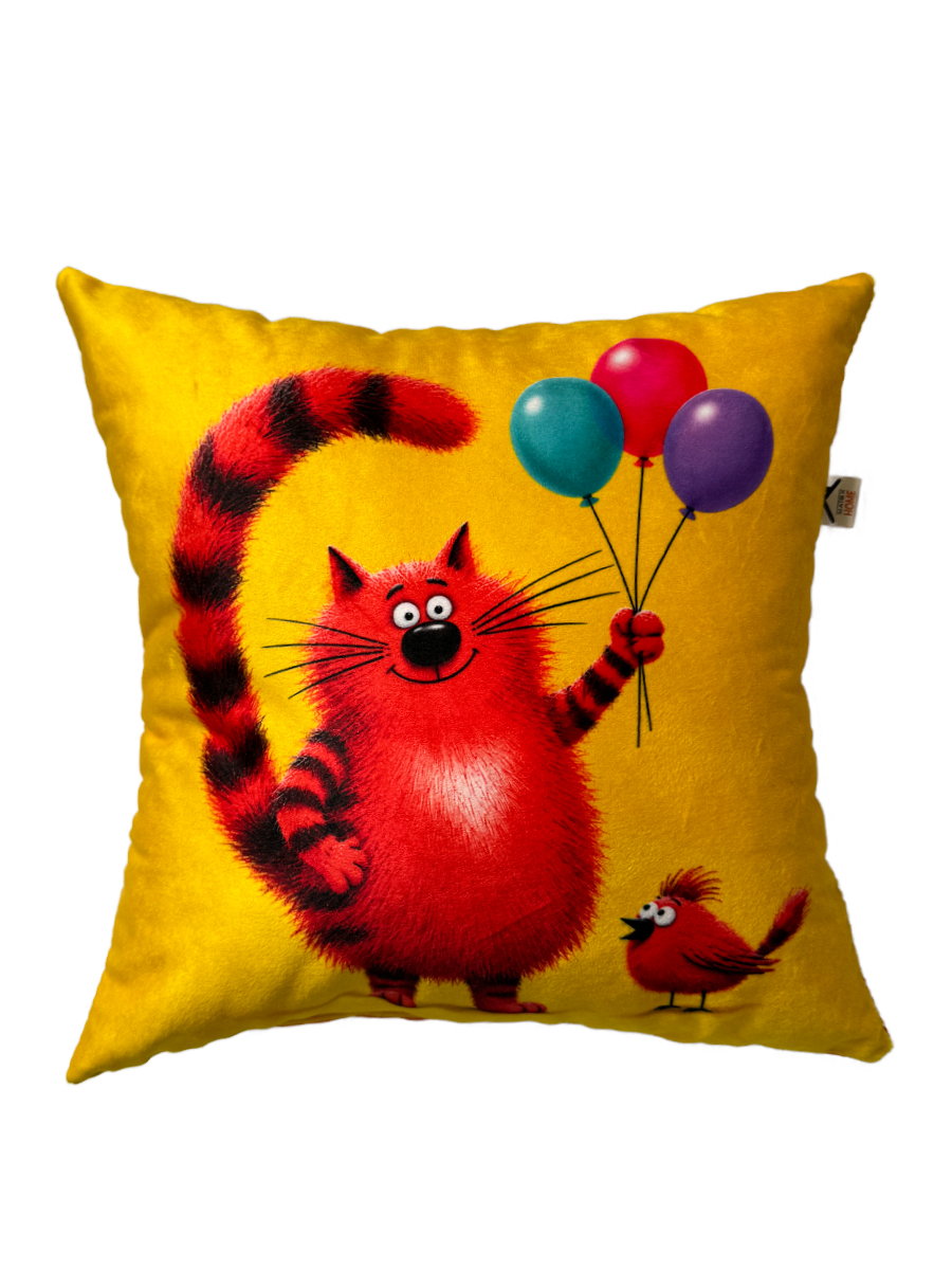 Подушка декоративная KOTOKLISM. КОШАРИКИ 33x33. Каталог Матекс