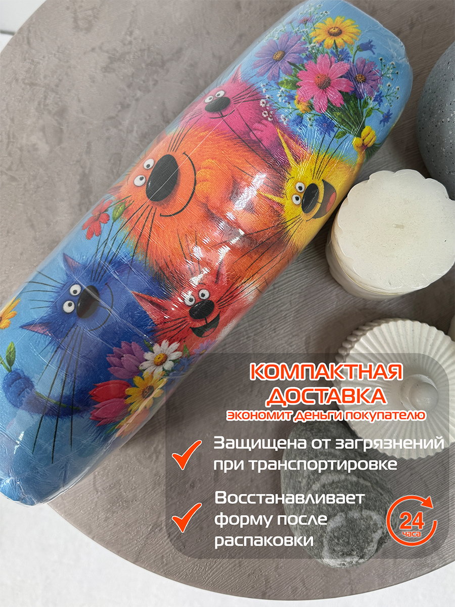 Подушка декоративная KOTOKLISM. 7 КОТОВ 33x33. Каталог Матекс