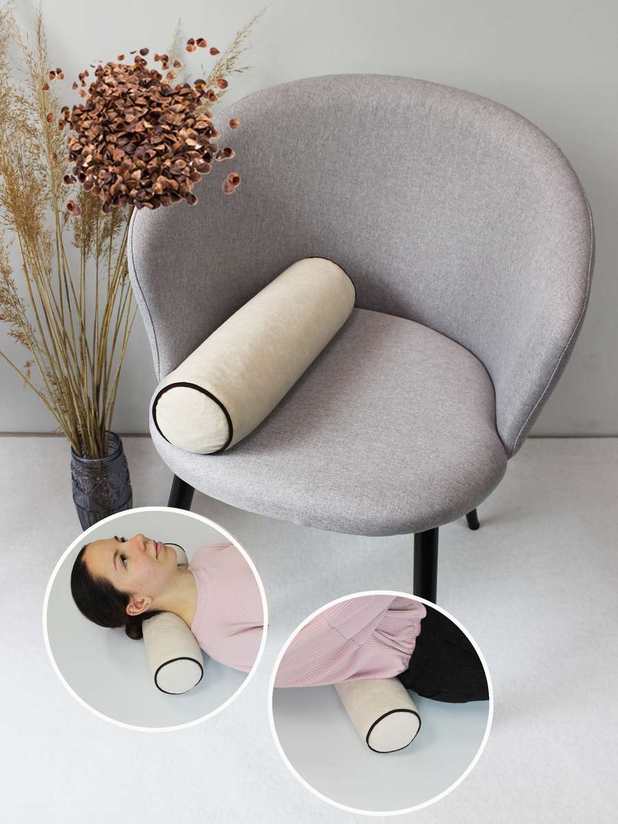Подушка декоративная ВАЛИК.ECOLOGY VELOURS.  39x10. Каталог Матекс