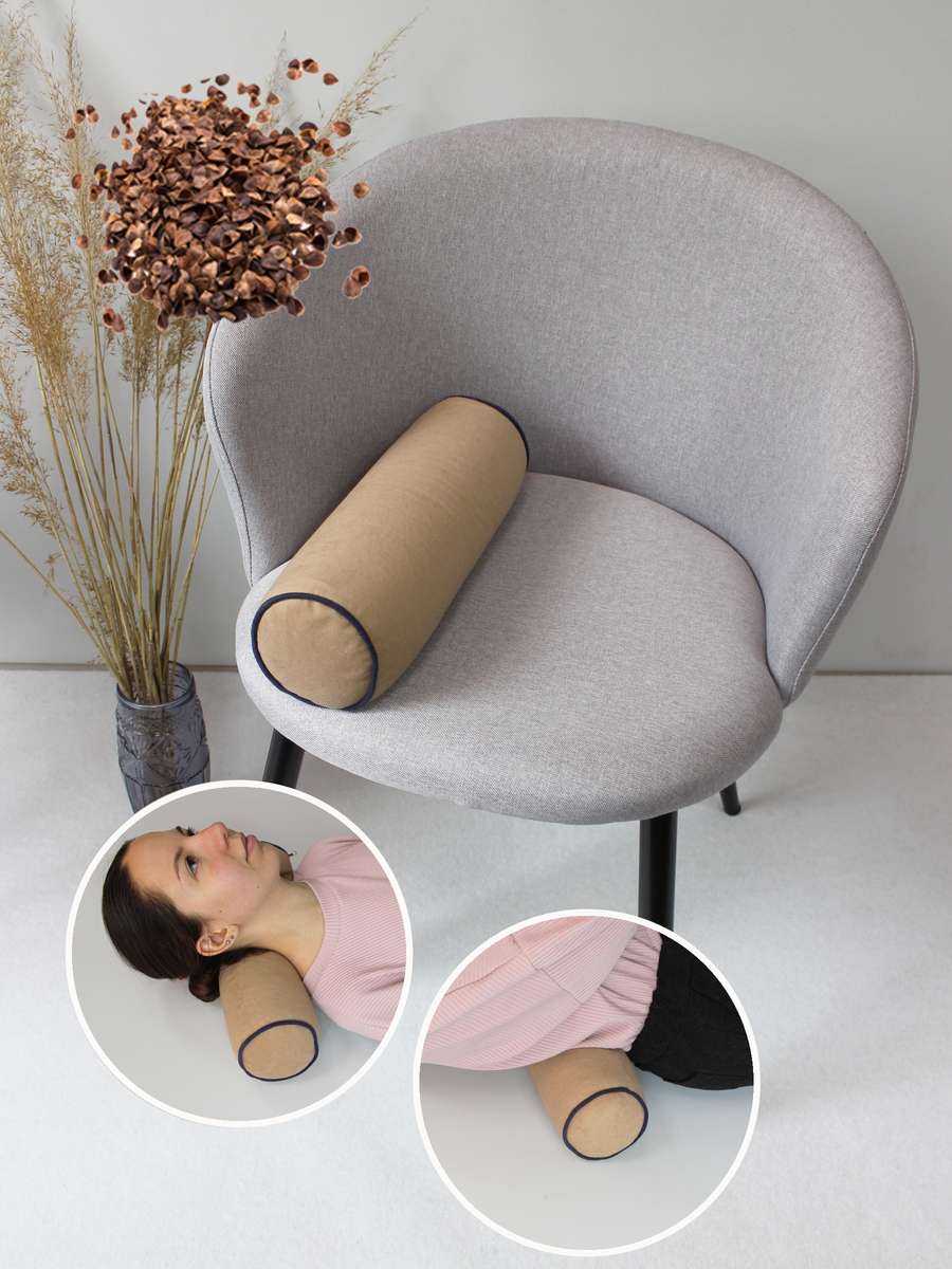 Подушка декоративная ВАЛИК.ECOLOGY VELOURS.  39x10. Каталог Матекс