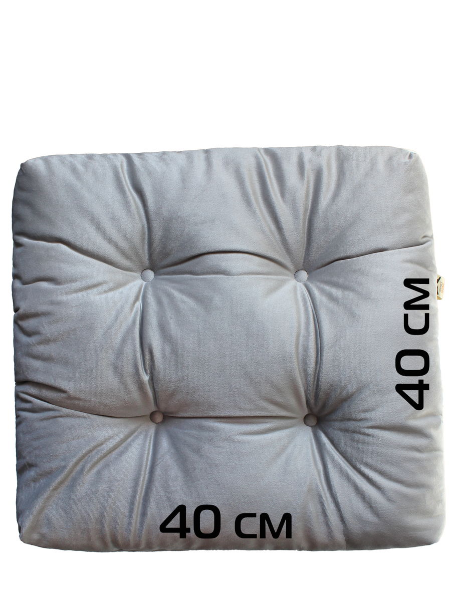 Подушка для сидения VELOURS. КОМПЛЕКТ 2 ШТ. 40x40. Каталог Матекс