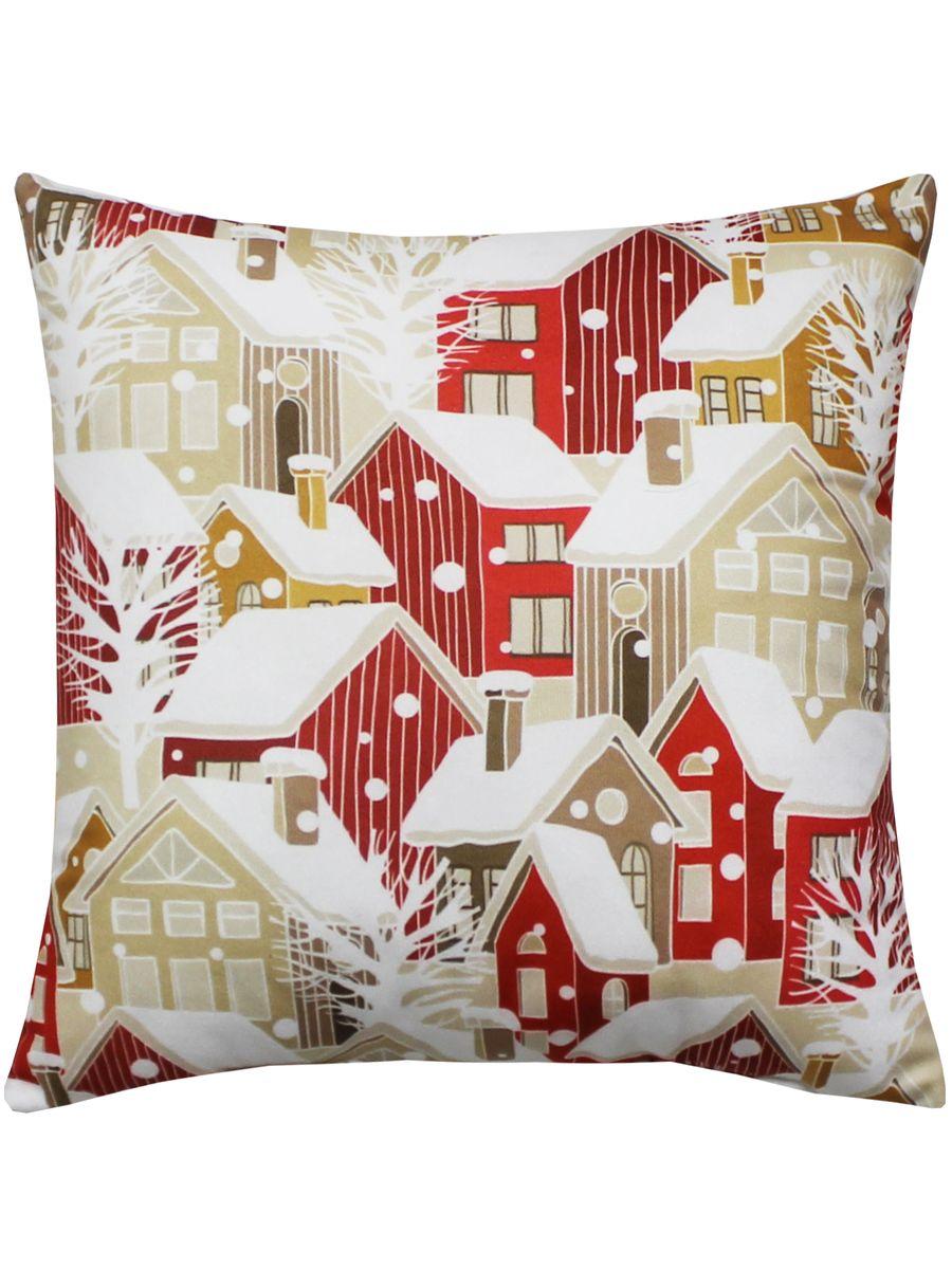 Подушка декоративная HAPPY NEW YEAR. WINTER. ДОМИКИ 33x33. Каталог Матекс Подушка декоративная HAPPY NEW YEAR. WINTER. ДОМИКИ 33x33. Каталог Матекс