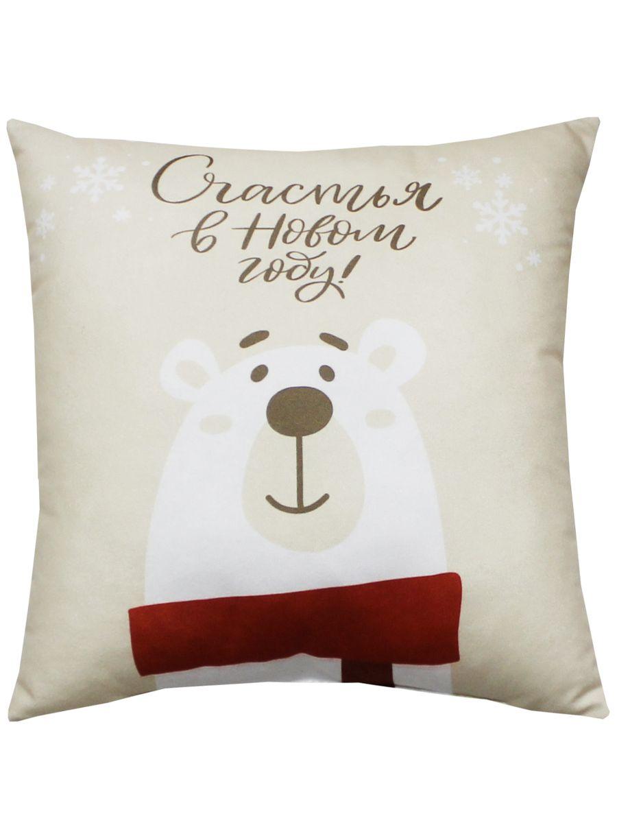 Подушка декоративная HAPPY NEW YEAR. WINTER. МЕДВЕДЬ С ШАРФОМ 33x33. Каталог Матекс Подушка декоративная HAPPY NEW YEAR. WINTER. МЕДВЕДЬ С ШАРФОМ 33x33. Каталог Матекс