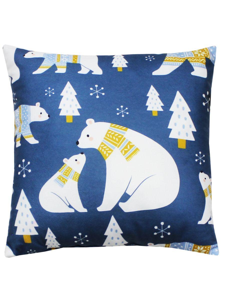 Подушка декоративная HAPPY NEW YEAR. WINTER. МЕДВЕДИКИ 33x33. Каталог Матекс Подушка декоративная HAPPY NEW YEAR. WINTER. МЕДВЕДИКИ 33x33. Каталог Матекс