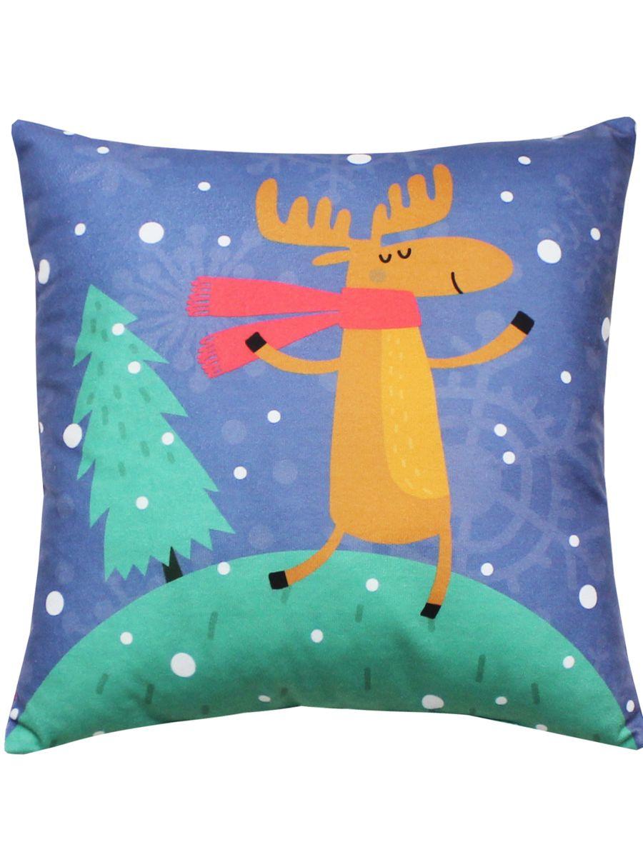 Подушка декоративная HAPPY NEW YEAR. WINTER. ЛОСЬ 33x33. Каталог Матекс Подушка декоративная HAPPY NEW YEAR. WINTER. ЛОСЬ 33x33. Каталог Матекс