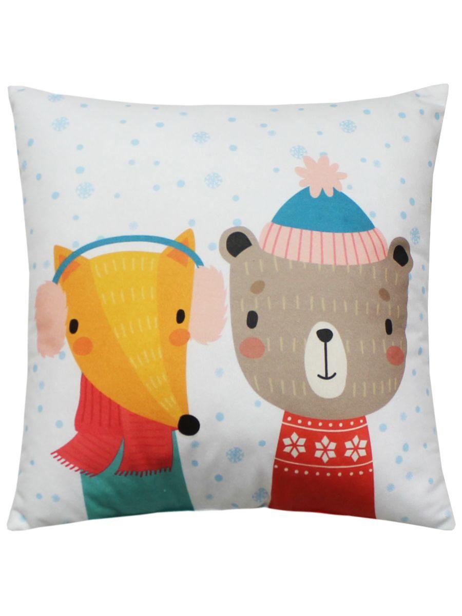 Подушка декоративная HAPPY NEW YEAR. WINTER. ДРУЗЬЯ ЛИСА И МЕДВЕДЬ 33x33. Каталог Матекс Подушка декоративная HAPPY NEW YEAR. WINTER. ДРУЗЬЯ ЛИСА И МЕДВЕДЬ 33x33. Каталог Матекс