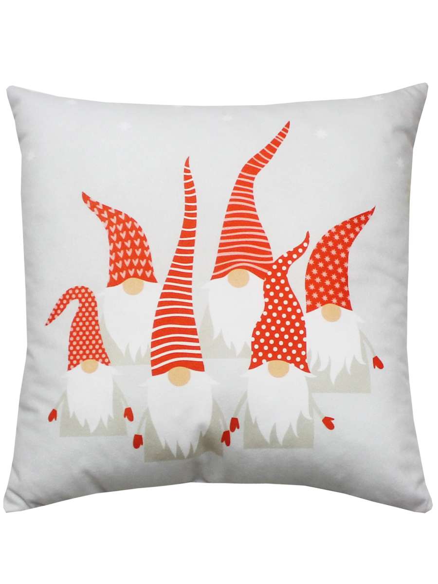 Подушка декоративная HAPPY NEW YEAR. WINTER. ГНОМИКИ 33x33. Каталог Матекс