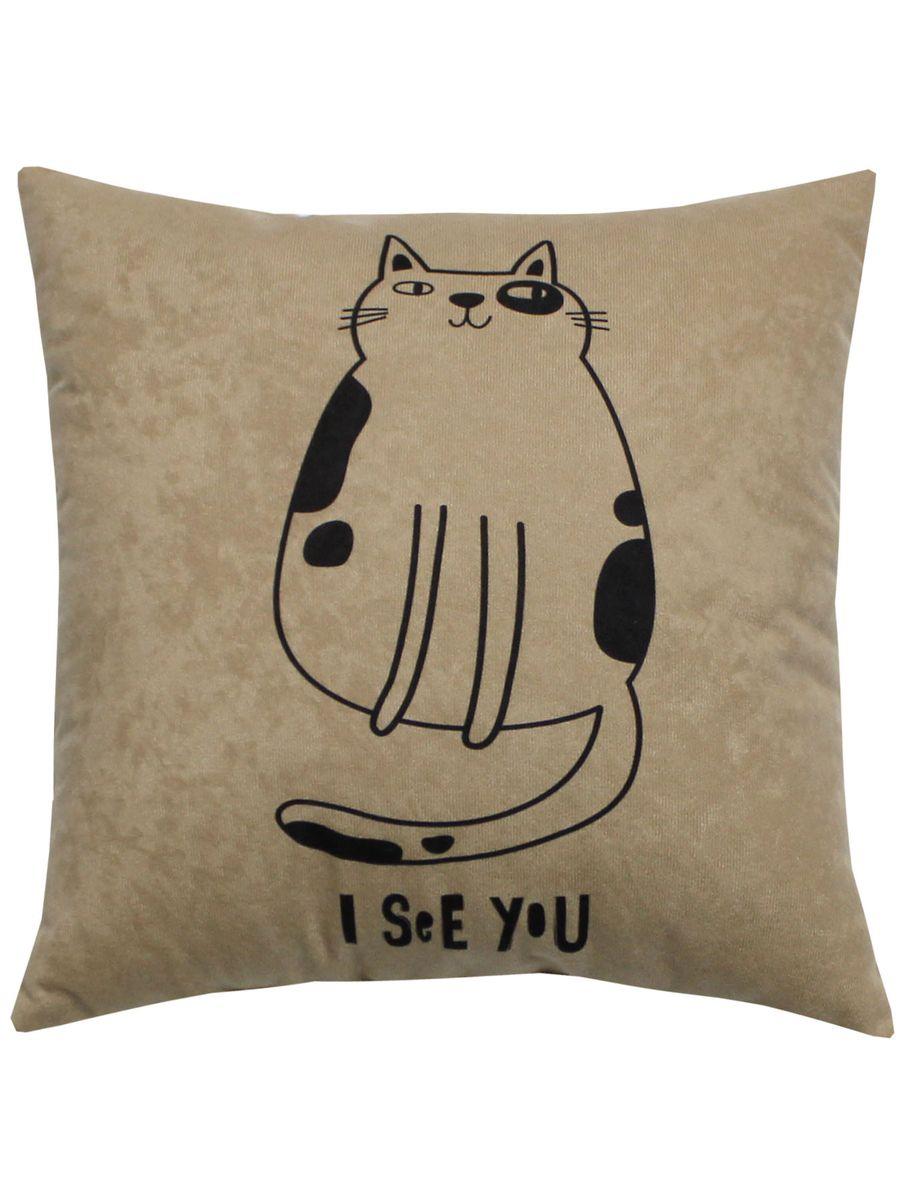 Подушка декоративная MEOW. I SEE YOU 35x35. Каталог Матекс Подушка декоративная MEOW. I SEE YOU 35x35. Каталог Матекс
