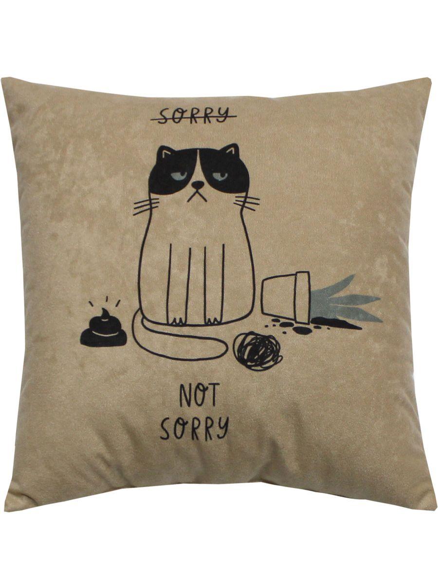 Подушка декоративная MEOW. NOT SORRY 35x35. Каталог Матекс Подушка декоративная MEOW. NOT SORRY 35x35. Каталог Матекс