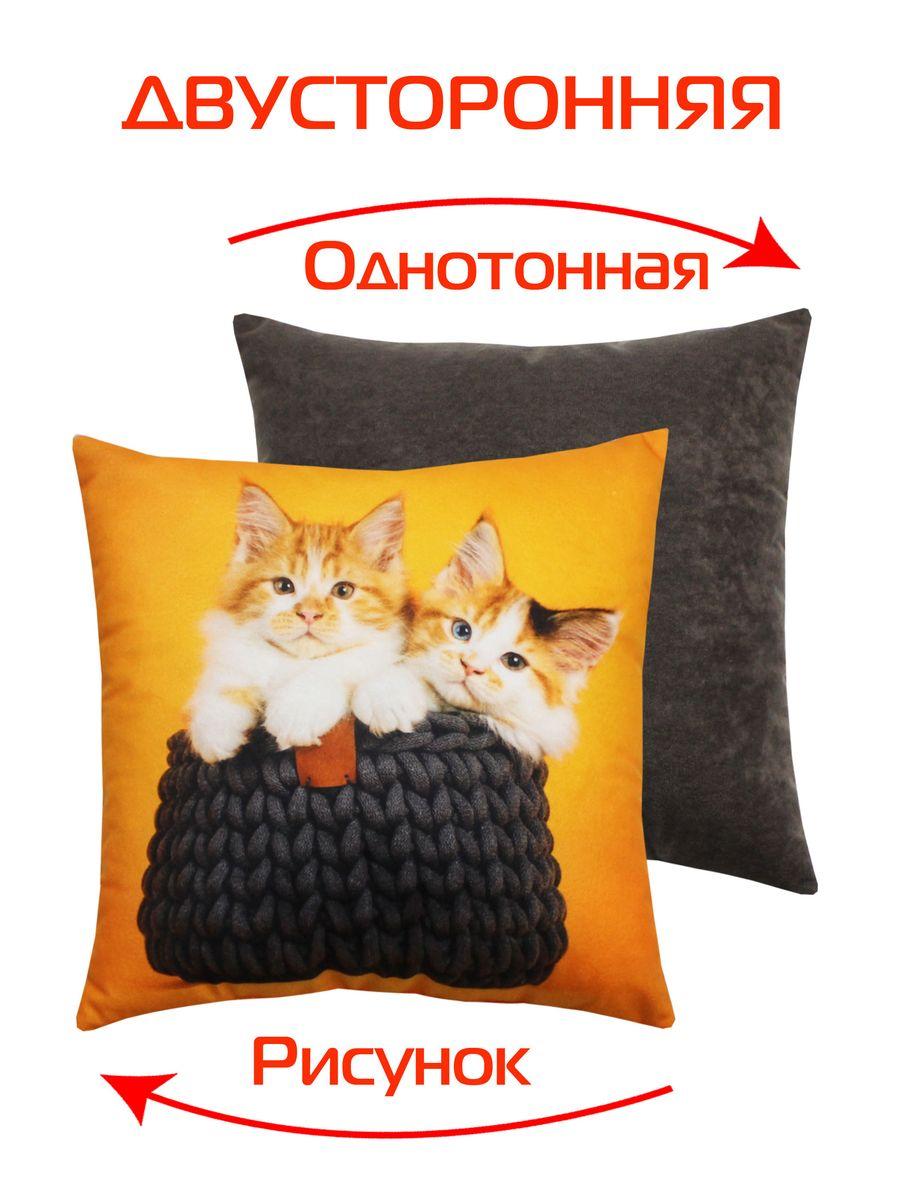 Подушка декоративная FANTASY ANIMALS. КОТЯТА МЕЙНЫ 33x33. Каталог Матекс