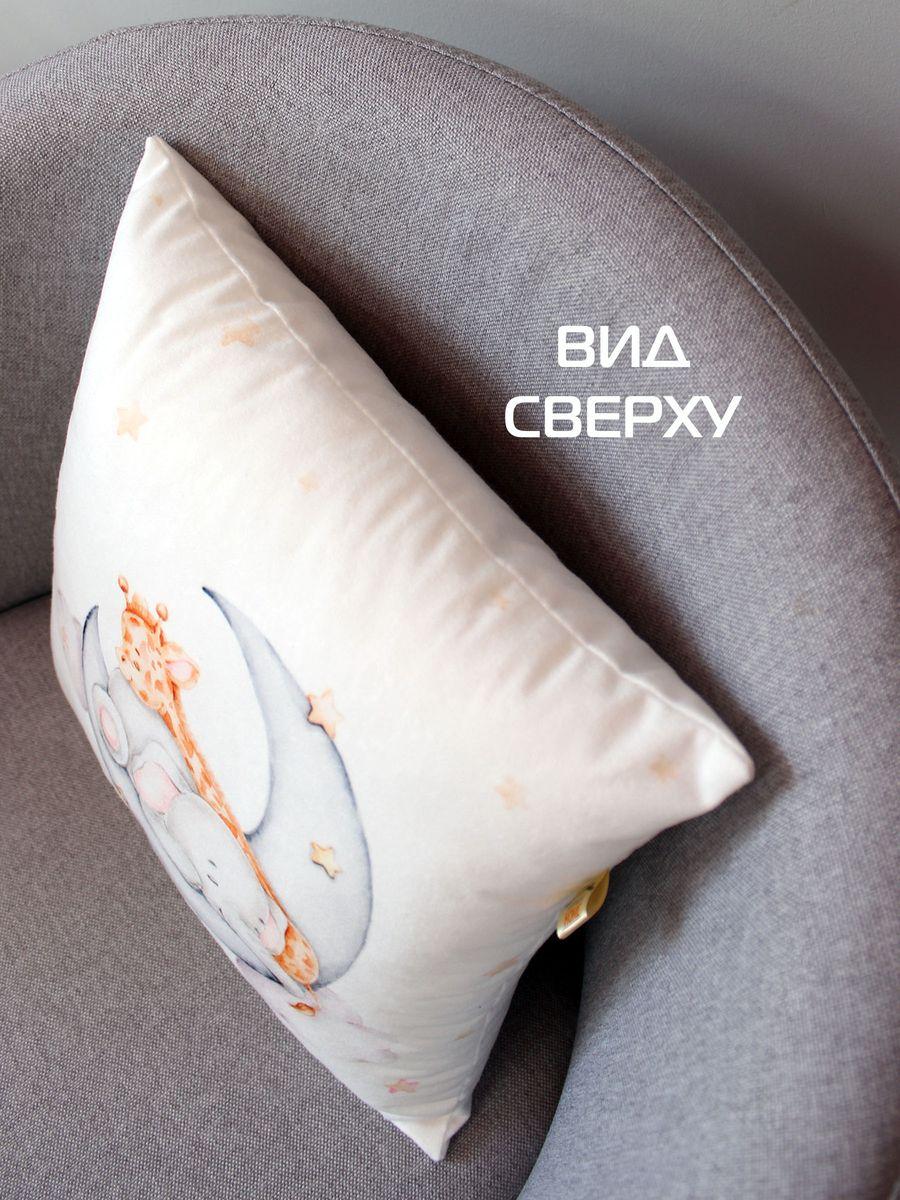 Подушка декоративная LITTLE STAR. СЛОНИК И ЖИРАФ 33x33. Каталог Матекс