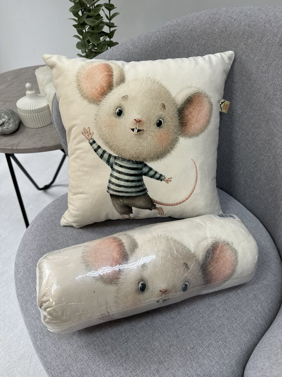 Подушка декоративная FLUFFY. МЫШОНОК 33x33. Каталог Матекс Подушка декоративная FLUFFY. МЫШОНОК 33x33. Каталог Матекс