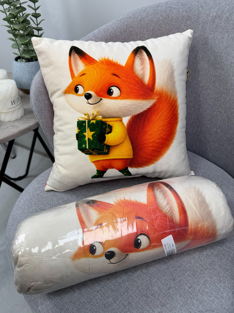 Подушка декоративная FLUFFY. РЫЖИК И ПОДАРОК 33x33. Каталог Матекс