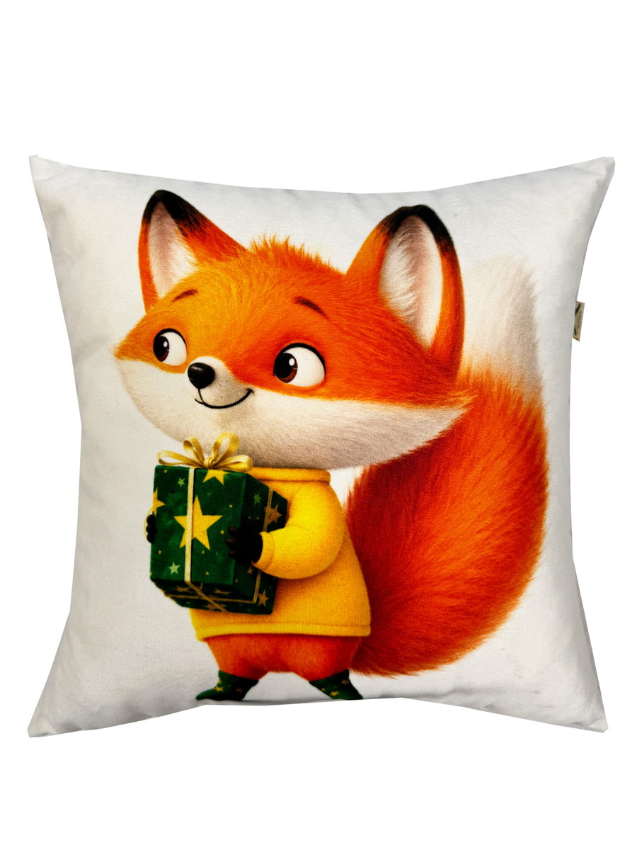 Подушка декоративная FLUFFY. РЫЖИК И ПОДАРОК 33x33. Каталог Матекс