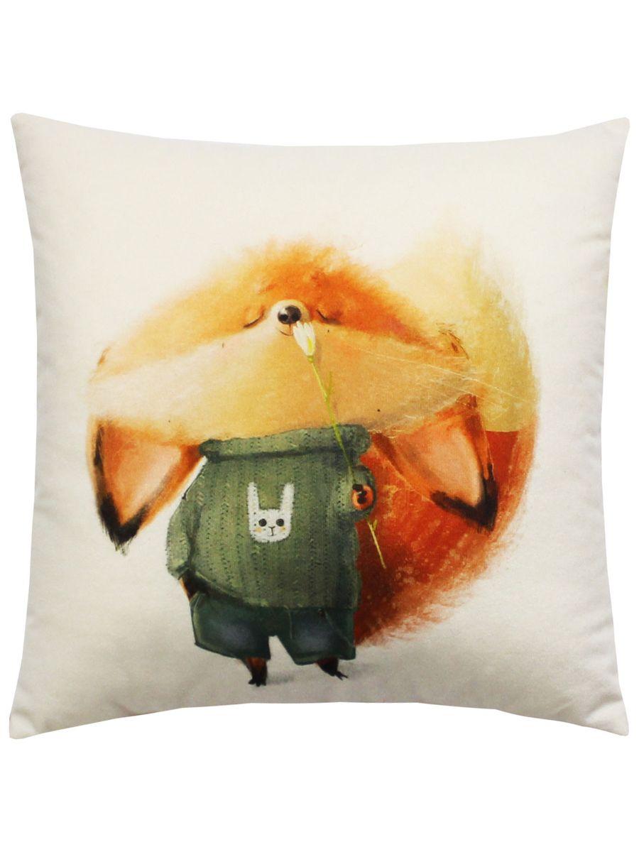 Подушка декоративная FLUFFY. РЫЖИК С ЦВЕТОЧКОМ 33x33. Каталог Матекс Подушка декоративная FLUFFY. РЫЖИК С ЦВЕТОЧКОМ 33x33. Каталог Матекс