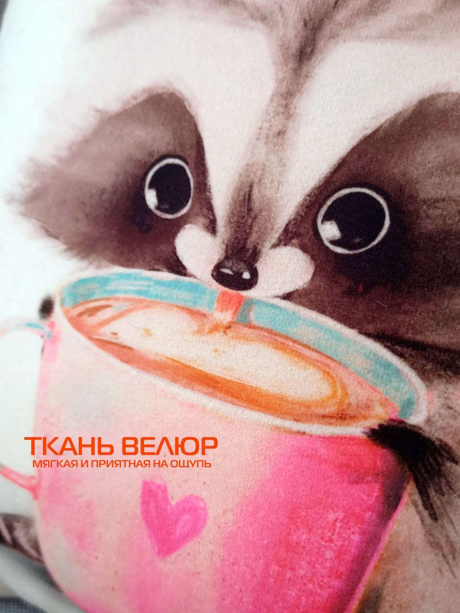 Подушка декоративная FLUFFY. ЕНОТИК И КОФЕЕК 33x33. Каталог Матекс Подушка декоративная FLUFFY. ЕНОТИК И КОФЕЕК 33x33. Каталог Матекс