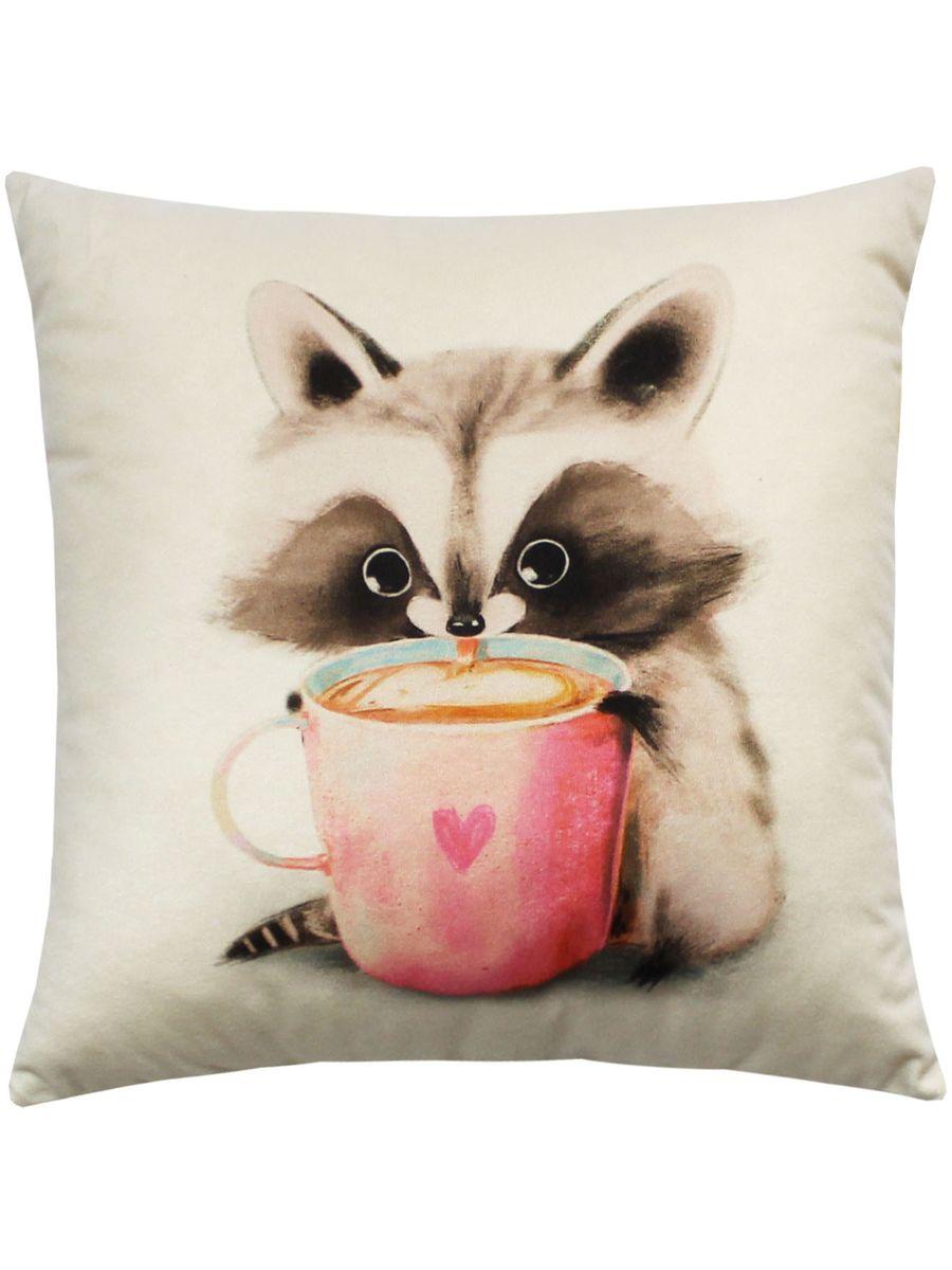 Подушка декоративная FLUFFY. ЕНОТИК И КОФЕЕК 33x33. Каталог Матекс Подушка декоративная FLUFFY. ЕНОТИК И КОФЕЕК 33x33. Каталог Матекс