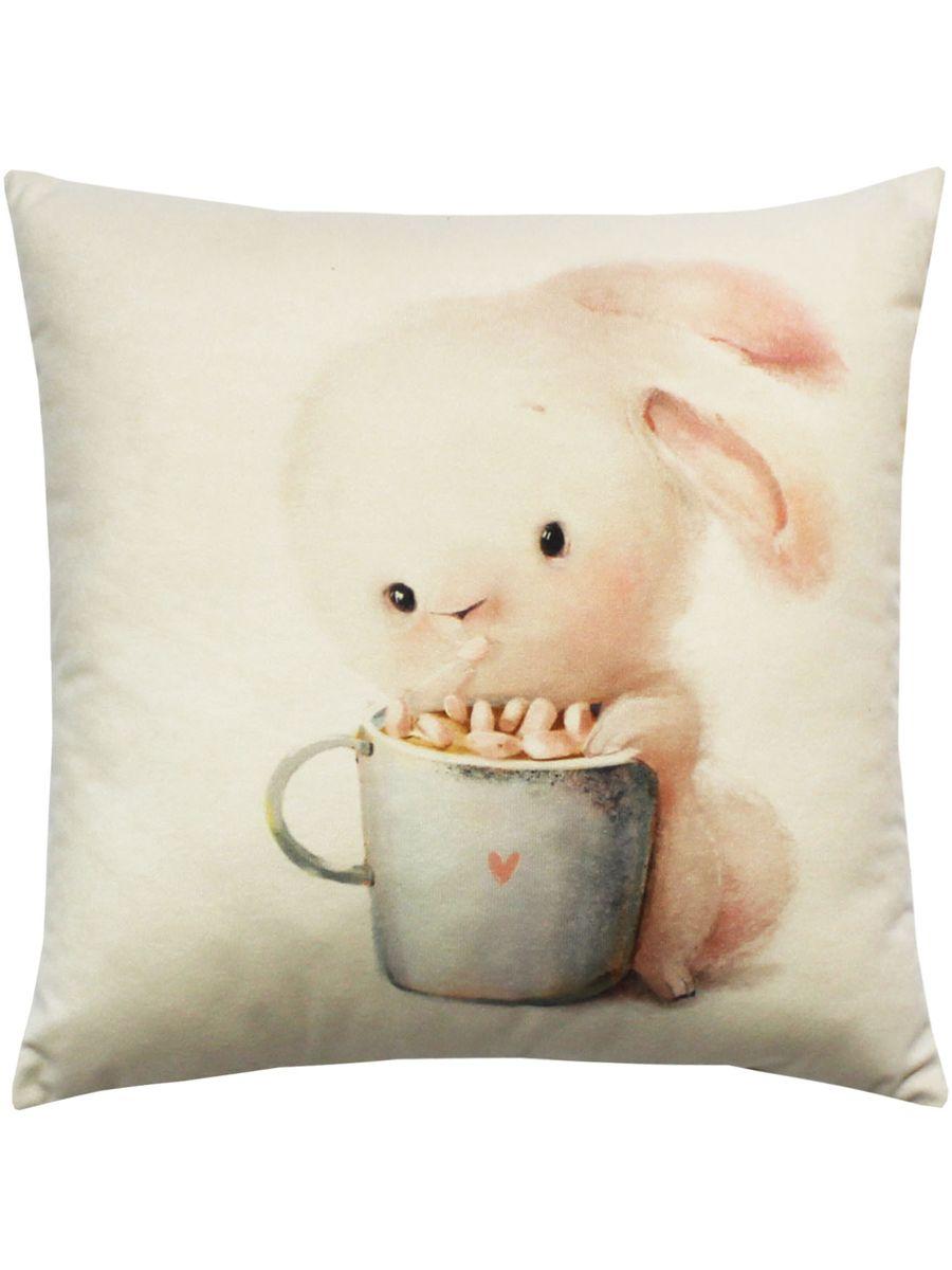 Подушка декоративная FLUFFY. ЗАЙКА И КОФЕЕК 33x33. Каталог Матекс Подушка декоративная FLUFFY. ЗАЙКА И КОФЕЕК 33x33. Каталог Матекс