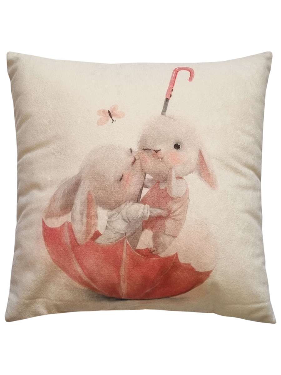 Подушка декоративная FLUFFY. ЗАЙКИ В ЗОНТИКЕ 33x33. Каталог Матекс Подушка декоративная FLUFFY. ЗАЙКИ В ЗОНТИКЕ 33x33. Каталог Матекс