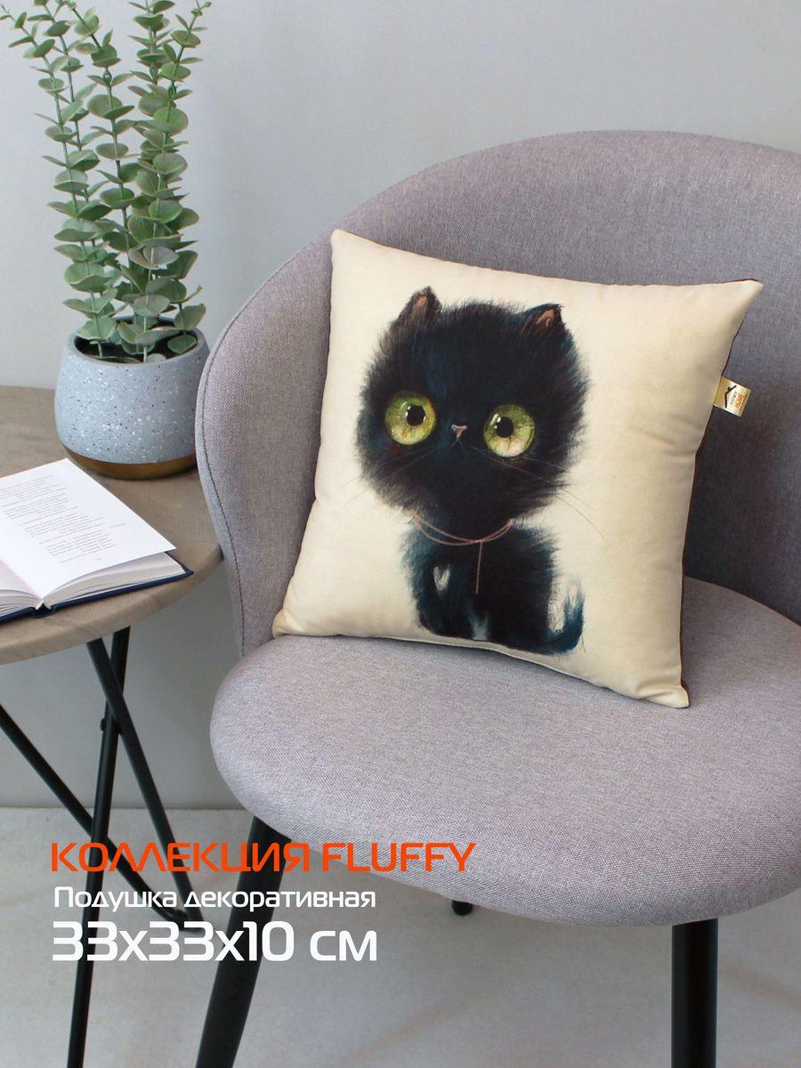 Подушка декоративная FLUFFY. ШВАРЦ 33x33. Каталог Матекс Подушка декоративная FLUFFY. ШВАРЦ 33x33. Каталог Матекс