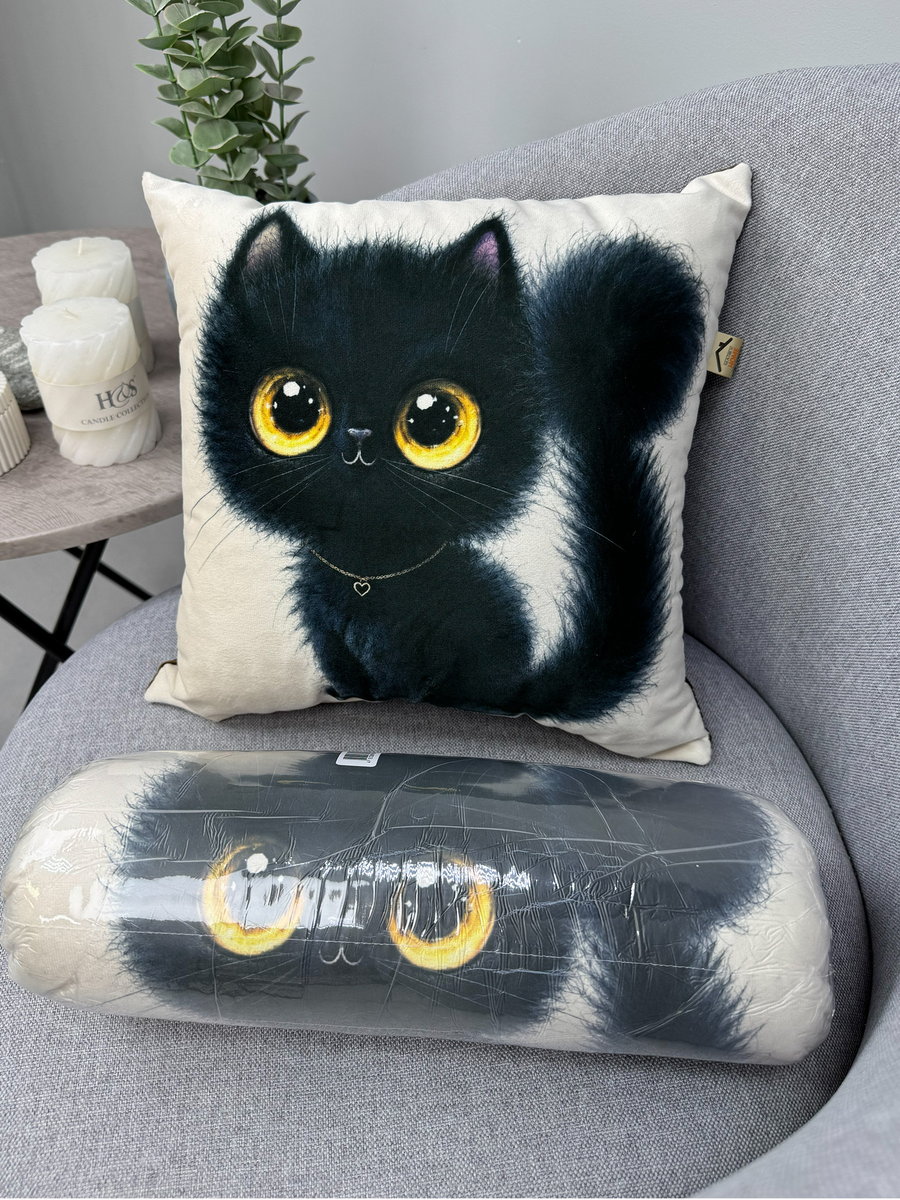 Подушка декоративная FLUFFY. ШВАРЦ 33x33. Каталог Матекс