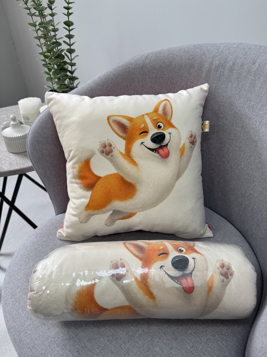 Подушка декоративная FLUFFY. КОРГИ 33x33. Каталог Матекс