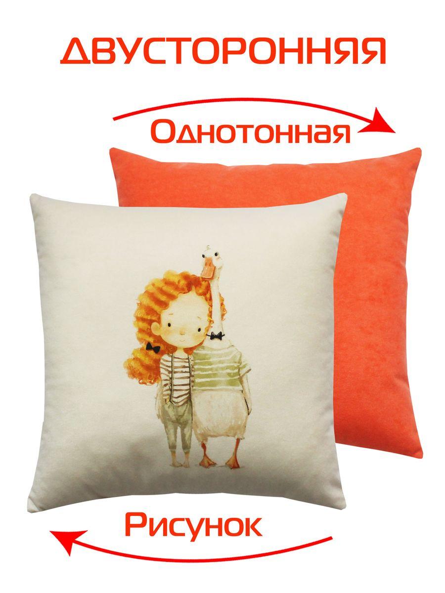 Подушка декоративная FLUFFY. МОЙ ДРУГ ГУСЬ 33x33. Каталог Матекс Подушка декоративная FLUFFY. МОЙ ДРУГ ГУСЬ 33x33. Каталог Матекс