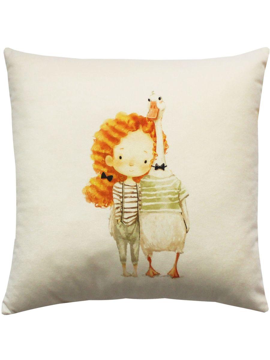 Подушка декоративная FLUFFY. МОЙ ДРУГ ГУСЬ 33x33. Каталог Матекс Подушка декоративная FLUFFY. МОЙ ДРУГ ГУСЬ 33x33. Каталог Матекс