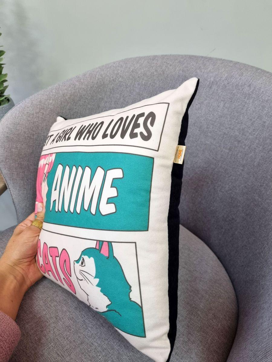 Подушка декоративная ANIME. ANIME AND CATS 33x33. Каталог Матекс Подушка декоративная ANIME. ANIME AND CATS 33x33. Каталог Матекс