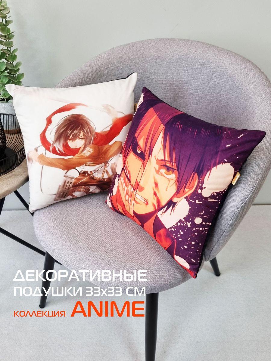 Подушка декоративная ANIME. ЭРЕН ЙЕГЕР 33x33. Каталог Матекс Подушка декоративная ANIME. ЭРЕН ЙЕГЕР 33x33. Каталог Матекс