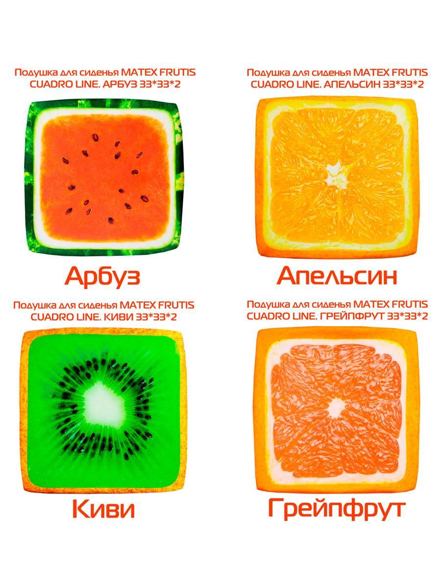 Подушка для сиденья FRUTIS CUADRO. КОМПЛЕКТ 4 ШТ. 33x33. Каталог Матекс