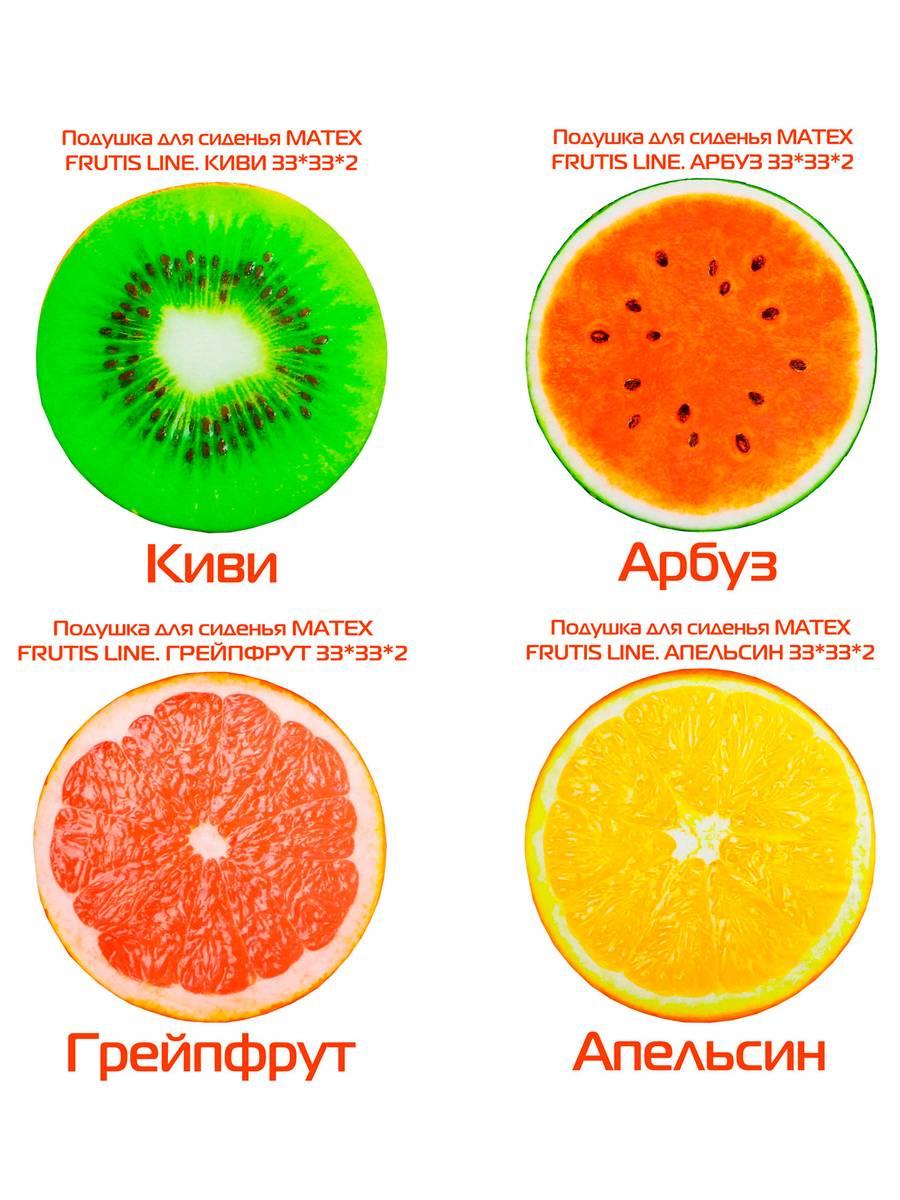 Подушка для сидения FRUTIS. КОМПЛЕКТ 4 ШТ. 33x33. Каталог Матекс