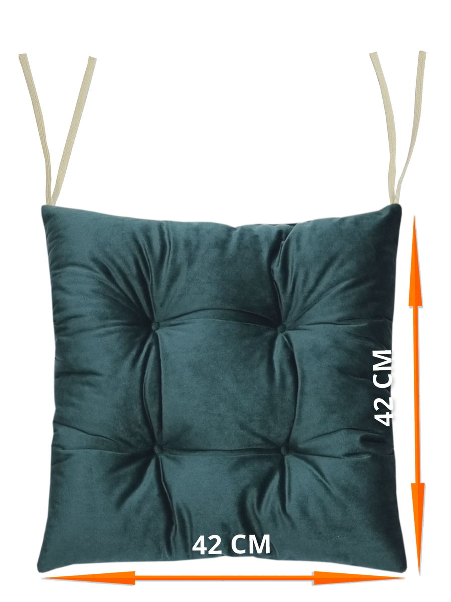 Подушка для сидения VELOURS. КОМПЛЕКТ 2 ШТ. 42x42. Каталог Матекс