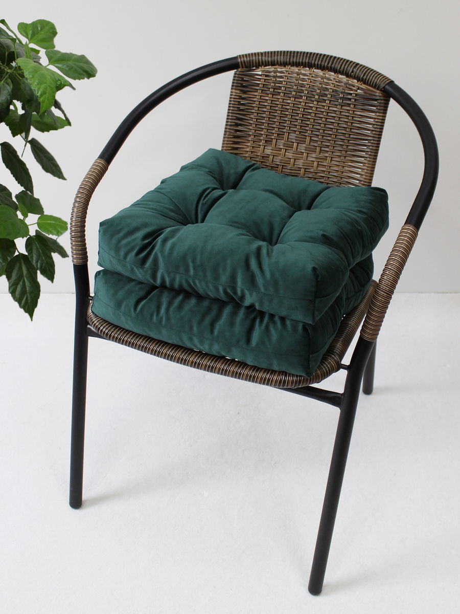 Подушка для сидения VELOURS.  (Комплект 2шт.)  40x40. Каталог Матекс